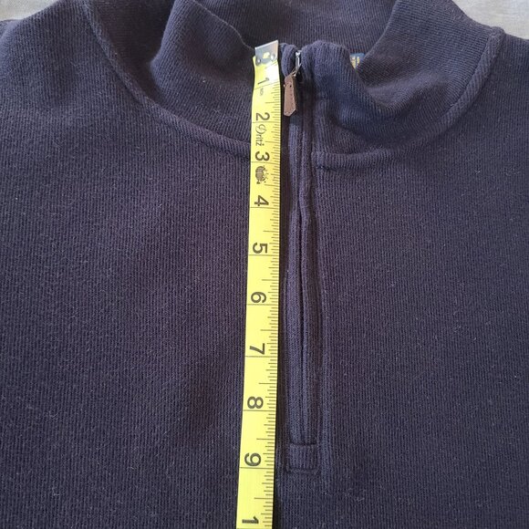 Polo Ralph Lauren Navy 1/4 Zip Pullover Sweatshirt Size 3XB Estate Rib - Picture 7 of 8